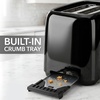 image:imageOVENTE Electric 2 Slice Toaster Machine 6Shade Setting Black TP2210BBlack