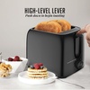 image:imageOVENTE Electric 2 Slice Toaster Machine 6Shade Setting Black TP2210BBlack