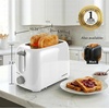 image:imageOVENTE Electric 2 Slice Toaster Machine 6Shade Setting Black TP2210BWhite