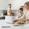 image:imageOVENTE Electric 2 Slice Toaster Machine 6Shade Setting Black TP2210BWhite