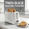 image:imageOVENTE Electric 2 Slice Toaster Machine 6Shade Setting Black TP2210BWhite