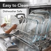 image:imageOVENTE Glass Baking Dish Set 3Piece Oval Bakeware Set Clear GBD33GBD30  Clear