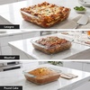 image:imageOVENTE Glass Baking Dish Set 3Piece Oval Bakeware Set Clear GBD33GBD30  Clear