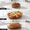 image:imageOVENTE Glass Baking Dish Set 3Piece Oval Bakeware Set Clear GBD33GDB33  Clear