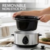 image:imageOVENTE Double Slow Cooker 3Qt Buffet Server Silver SLO215BRSLO35ABR  Silver