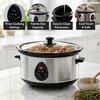 image:imageOVENTE Double Slow Cooker 3Qt Buffet Server Silver SLO215BRSLO35ABR  Silver