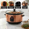 image:imageOVENTE Double Slow Cooker 3Qt Buffet Server Silver SLO215BRSLO35ACO  Copper