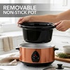 image:imageOVENTE Double Slow Cooker 3Qt Buffet Server Silver SLO215BRSLO35ACO  Copper