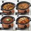 image:imageOVENTE Double Slow Cooker 3Qt Buffet Server Silver SLO215BRSLO35ACO  Copper