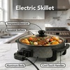 image:imageOVENTE Round Electric Skillet 115 Nonstick Frying Pan Copper SK11112CO115 Inch  Black