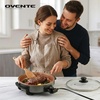 image:imageOVENTE Round Electric Skillet 115 Nonstick Frying Pan Copper SK11112CO115 Inch  Copper