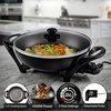 image:imageOVENTE Round Electric Skillet 115 Nonstick Frying Pan Copper SK11112CO13 Inch  Black