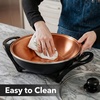 image:imageOVENTE Round Electric Skillet 115 Nonstick Frying Pan Copper SK11112CO13 Inch  Copper