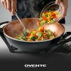 image:imageOVENTE Round Electric Skillet 115 Nonstick Frying Pan Copper SK11112CO13 Inch  Copper