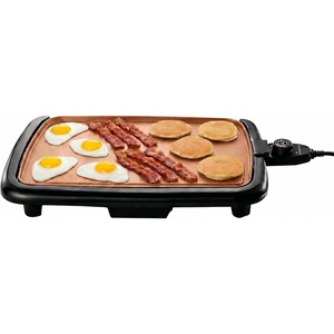 image:imageOVENTE Electric Griddle with 16 x 10 Inch NonStick Plate Blue GD1610LBLCopper