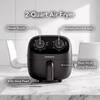 image:imageOVENTE 2 Qt Compact Air Fryer for 12 People 900W Power Black FAM18900BFAM18900B  Black