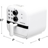 image:imageOVENTE 2 Qt Compact Air Fryer for 12 People 900W Power Black FAM18900BFAM21101W  White