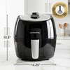image:imageOVENTE 32 Qt Compact Air Fryer wAdjustable Temperature Black FAM11320B