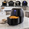 image:imageOVENTE 32 Qt Compact Digital Air Fryer 1400W Power Black FAD61302BBlack
