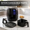 image:imageOVENTE 32 Qt Compact Digital Air Fryer 1400W Power Black FAD61302BBlack