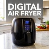 image:imageOVENTE 32 Qt Compact Digital Air Fryer 1400W Power Black FAD61302BBlack
