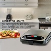 image:imageOVENTE 750W Electric Panini Press Grill GP0401B and Sandwich Maker GPS401B with Nonstick Plates LED Lights Cool Touch Handles