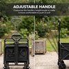 image:imageOVENTE Collapsible Foldable Wagon 220lbs Weight Capacity Black WFU011B