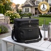 image:imageOVENTE Collapsible Soft Cooler Bag Insulated Lunch Bag Green CCBI024GGBlack