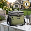 image:imageOVENTE Collapsible Soft Cooler Bag Insulated Lunch Bag Green CCBI024GGGreen