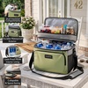 image:imageOVENTE Collapsible Soft Cooler Bag Insulated Lunch Bag Green CCBI024GGGreen