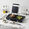 image:imageOVENTE Electric 2 in 1 Indoor Grill  Griddle Combo 1500W Black GDG222B