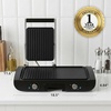 image:imageOVENTE Electric 2 in 1 Indoor Grill  Griddle Combo 1500W Black GDG222B