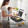 image:imageOVENTE Electric 2 in 1 Indoor Grill  Griddle Combo 1500W Black GDG222B