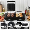 image:imageOVENTE Electric 2 in 1 Indoor Grill  Griddle Combo 1500W Black GDG222B