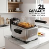 image:imageOVENTE Electric Deep Fryer 2L Capacity 1500W Copper FDM2201COFDM2201BR  Silver