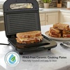 image:imageOVENTE Electric Panini Press Grill 750W Nonstick Plates Copper GP0110COGP0401B