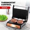 image:imageOVENTE Electric Panini Press Grill 750W Nonstick Plates Copper GP0110COGP0620CO