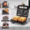 image:imageOVENTE Electric Panini Press Grill 750W Nonstick Plates Copper GP0110COGPS401B