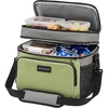 image:imageOVENTE Collapsible Soft Cooler Bag Insulated Lunch Bag Green CCBI024GGGreen