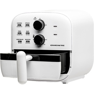 image:imageOVENTE 2 Qt Compact Air Fryer for 12 People 900W Power Black FAM18900BFAM21101W  White