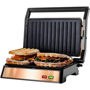 image:imageOVENTE Electric Panini Press Grill 750W Nonstick Plates Copper GP0110COGP0620CO