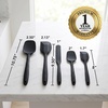 image:imageOVENTE 5 Pieces Silicone Spatula Set 500F Heat Resistant Orange SP12305OBlack
