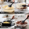 image:imageOVENTE 5 Pieces Silicone Spatula Set 500F Heat Resistant Orange SP12305OBlack