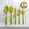 image:imageOVENTE 5 Pieces Silicone Spatula Set 500F Heat Resistant Orange SP12305OGreen