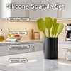 image:imageOVENTE 5 Pieces Silicone Spatula Set 500F Heat Resistant Orange SP12305OGreen
