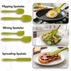 image:imageOVENTE 5 Pieces Silicone Spatula Set 500F Heat Resistant Orange SP12305OGreen