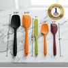 image:imageOVENTE 5 Pieces Silicone Spatula Set 500F Heat Resistant Orange SP12305OMulticolor