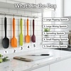 image:imageOVENTE 5 Pieces Silicone Spatula Set 500F Heat Resistant Orange SP12305OMulticolor