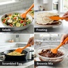 image:imageOVENTE 5 Pieces Silicone Spatula Set 500F Heat Resistant Orange SP12305OOrange