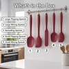 image:imageOVENTE 5 Pieces Silicone Spatula Set 500F Heat Resistant Orange SP12305ORed